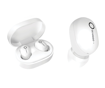 VIGGO DESIGN SŁUCHAWKI DOUSZNE TWS VIGGO Earbuds EBT02W Białe ^